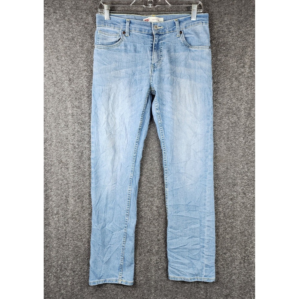 Levi's Jeans Women 16 511 Slim Light Blue Stretch Denim EUC